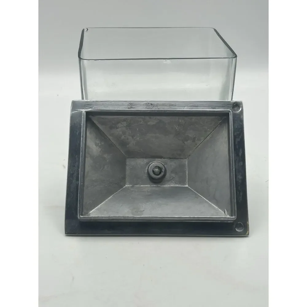 pottery barn Glass Display Case Or Trinket Box.